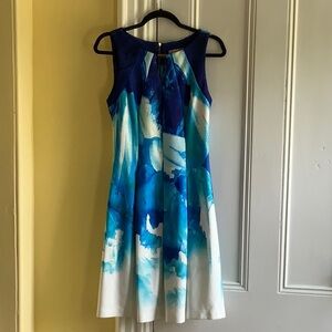 CB Established 1962 Blue and White Dress